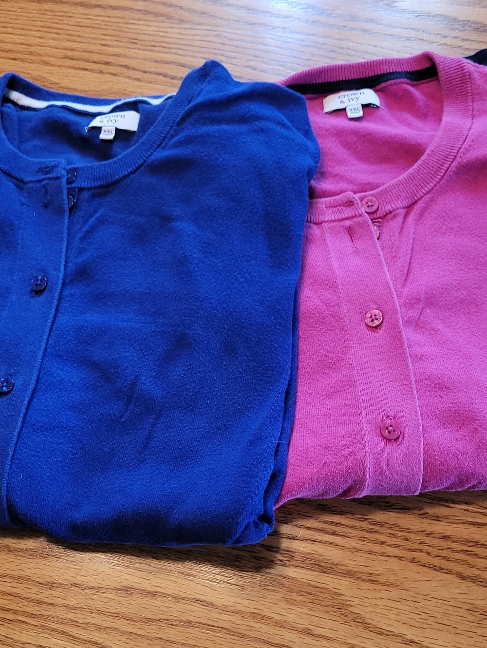2 (Royal & Fushia) XXL Cardigans